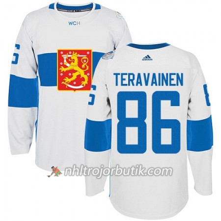 Finland Tröja Teuvo Teravainen 86 World Cup 2016 Vit Premier